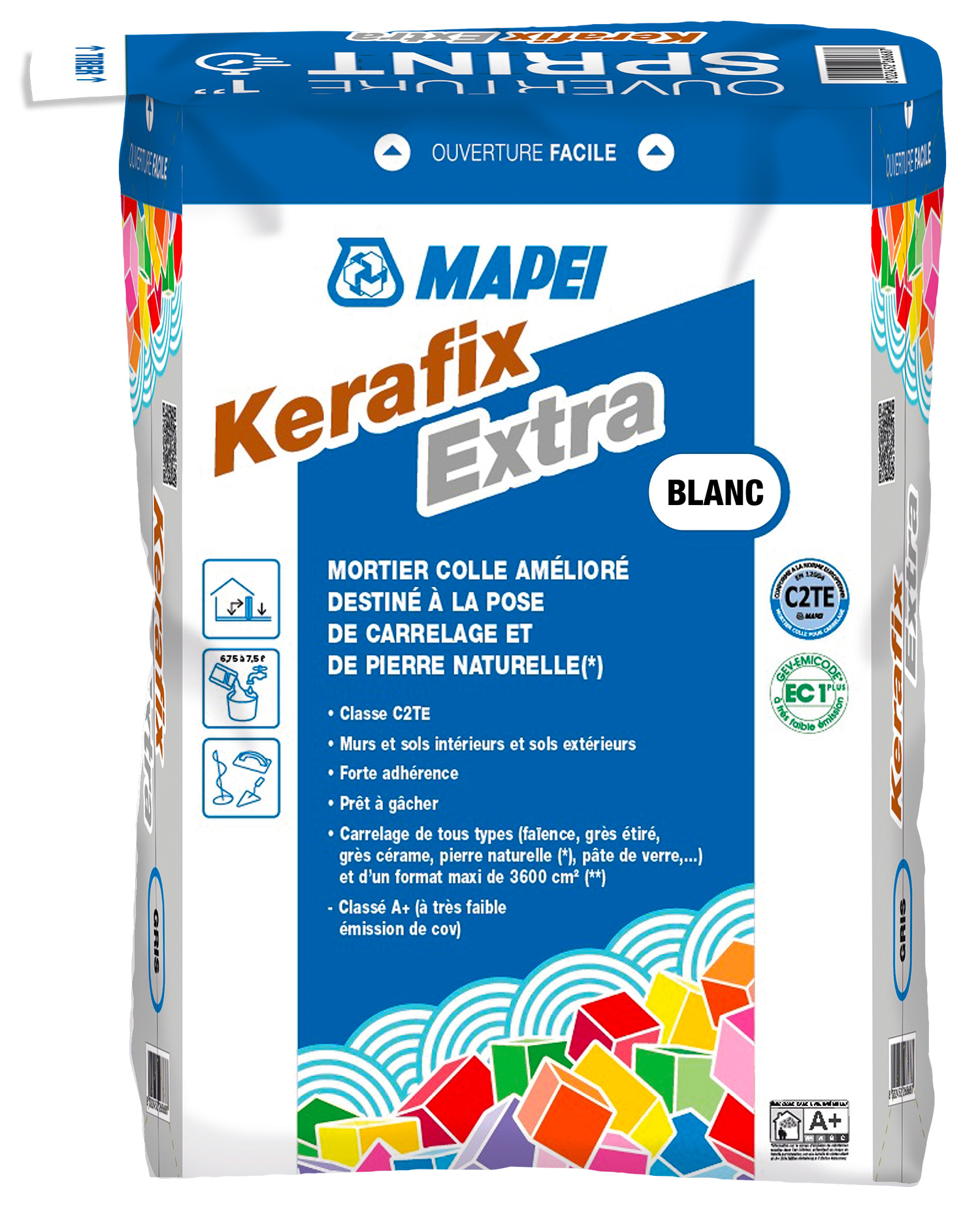 Mortier Colle Am Lior Kerafix Extra Blanc Kg Mb Carrelages