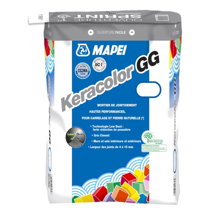 Mortier de jointoiement large KERACOLOR GG 100 - BLANC - pour joint de 4 à 15mm [25kg]