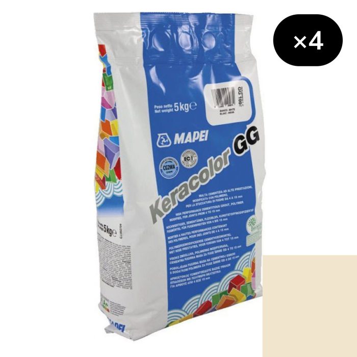 Mortier de jointoiement large KERACOLOR GG 130 - JASMIN - pour joint de 4 à 15mm [4x5kg]