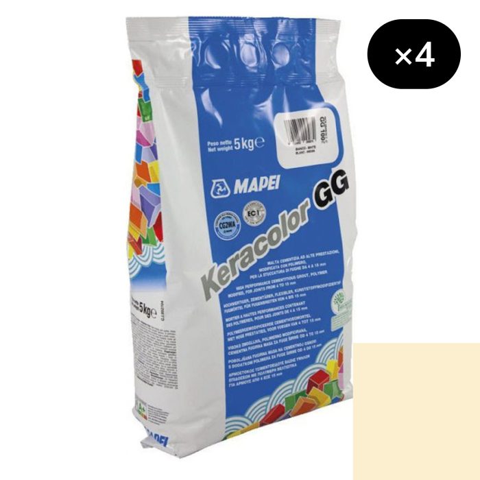 Mortier de jointoiement large KERACOLOR GG 131 - VANILLE - pour joint de 4 à 15mm [4x5kg]