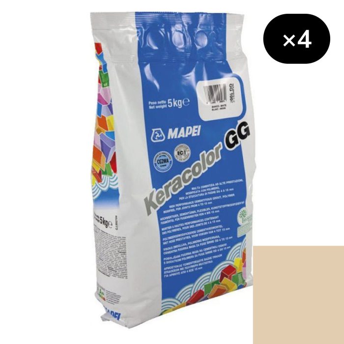 Mortier de jointoiement large KERACOLOR GG 132 - BEIGE - pour joint de 4 à 15mm [4x5kg]