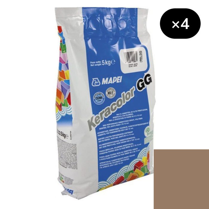 Mortier de jointoiement large KERACOLOR GG 142 - MARRON - pour joint de 4 à 15mm [4x5kg]