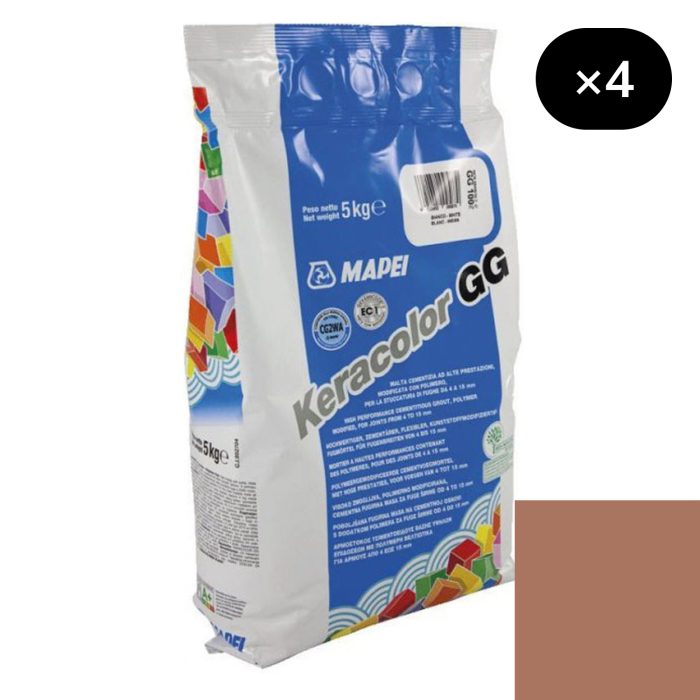 Mortier de jointoiement large KERACOLOR GG 145 - TERRE DE SIENNE - pour joint de 4 à 15mm [4x5kg]