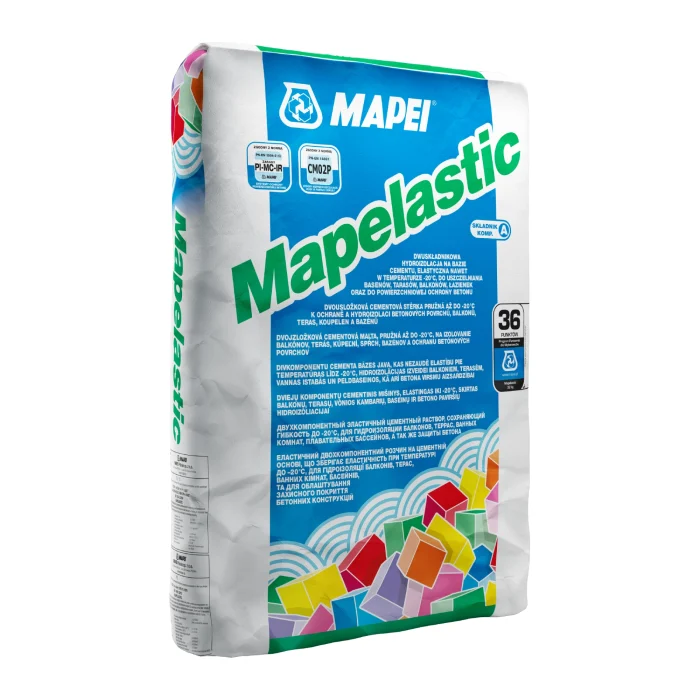 Mortier élastique bi-composant MAPELASTIC GRIS [24kg]