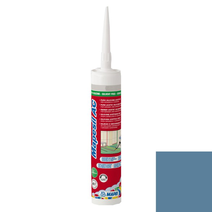 Mastic silicone MAPESIL AC 167 - Bleu AVIO [310ml]