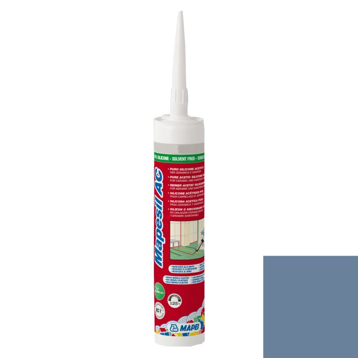 Mastic silicone MAPESIL AC 168 - Bleu CÉRULÉEN [310ml]