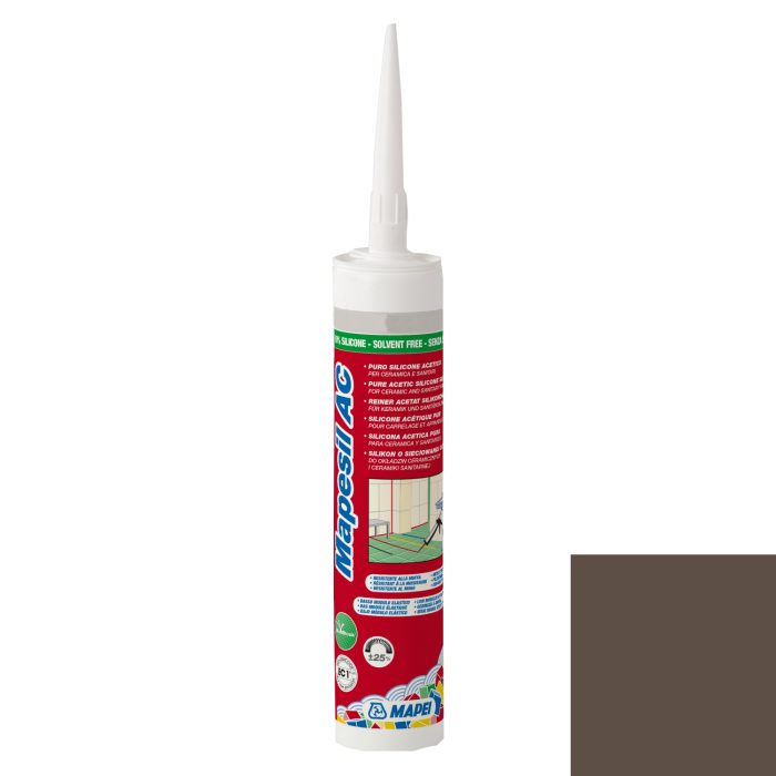 Mastic silicone MAPESIL AC 144 - CHOCOLAT [310ml]