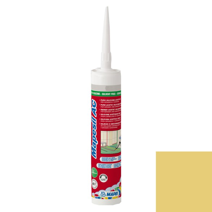 Mastic silicone MAPESIL AC 150 - JAUNE [310ml]