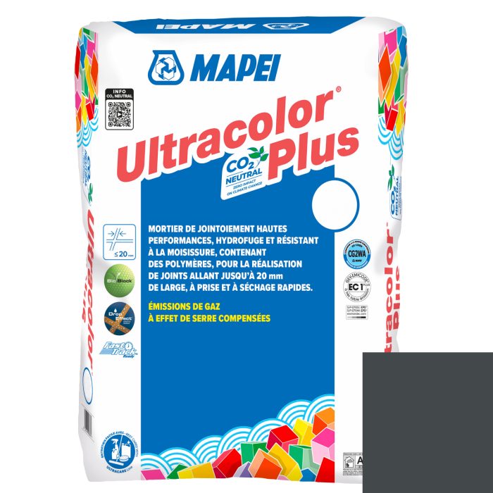 Mortier de jointoiement ULTRACOLOR PLUS 114 - Gris ANTHRACITE - pour joint jusqu'à 20mm (23kg)