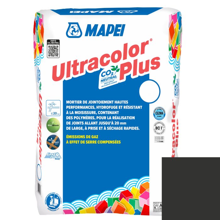 Mortier de jointoiement ULTRACOLOR PLUS 120 - NOIR - pour joint jusqu'à 20mm (23kg)