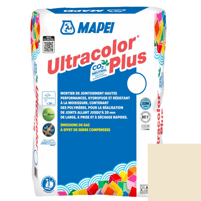 Mortier de jointoiement ULTRACOLOR PLUS 130 - JASMIN - pour joint jusqu'à 20mm (23kg)