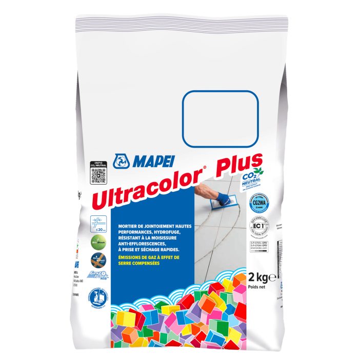 Mortier de jointoiement ULTRACOLOR PLUS 100 - BLANC - pour joint jusqu'à 20mm (2kg)