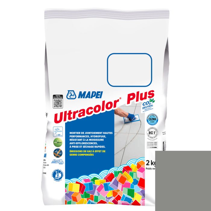 Mortier de jointoiement ULTRACOLOR PLUS 112 - Gris MOYEN - pour joint jusqu'à 20mm (2kg)