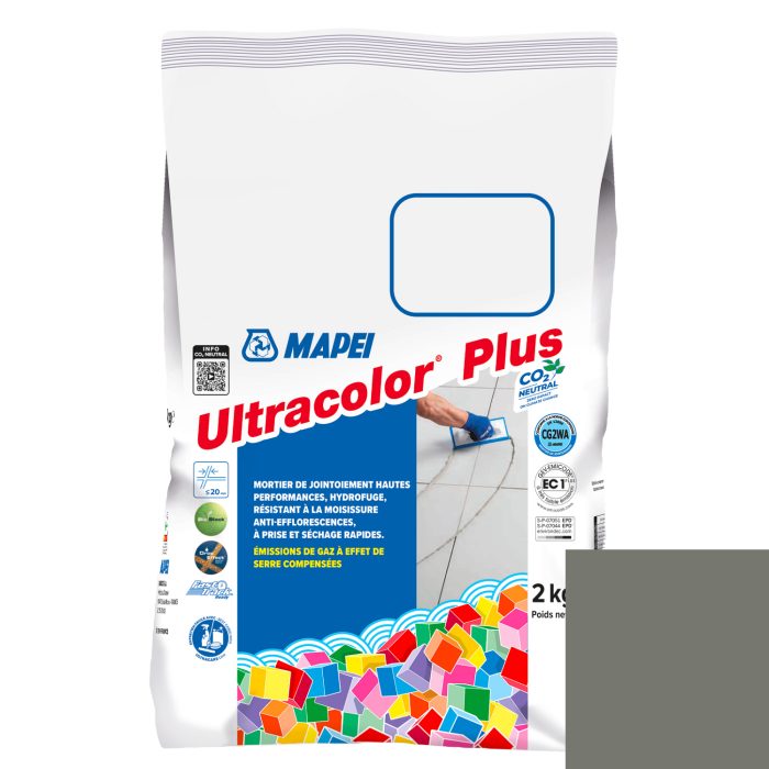 Mortier de jointoiement ULTRACOLOR PLUS 113 - Gris CIMENT - pour joint jusqu'à 20mm (2kg)