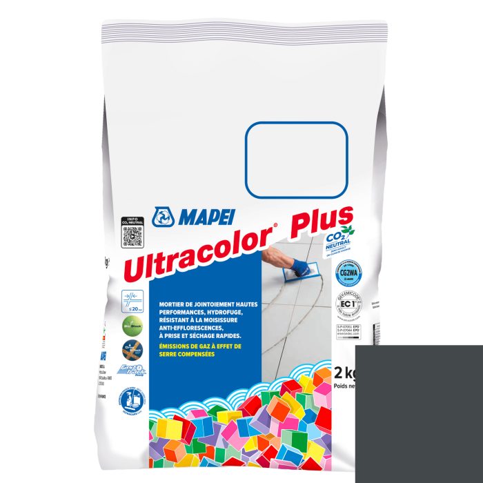 Mortier de jointoiement ULTRACOLOR PLUS 114 - Gris ANTHRACITE - pour joint jusqu'à 20mm (2kg)