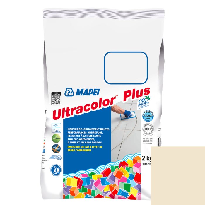 Mortier de jointoiement ULTRACOLOR PLUS 130 - JASMIN - pour joint jusqu'à 20mm (2kg)