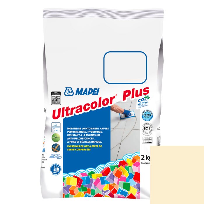 Mortier de jointoiement ULTRACOLOR PLUS 131 - VANILLE - pour joint jusqu'à 20mm (2kg)