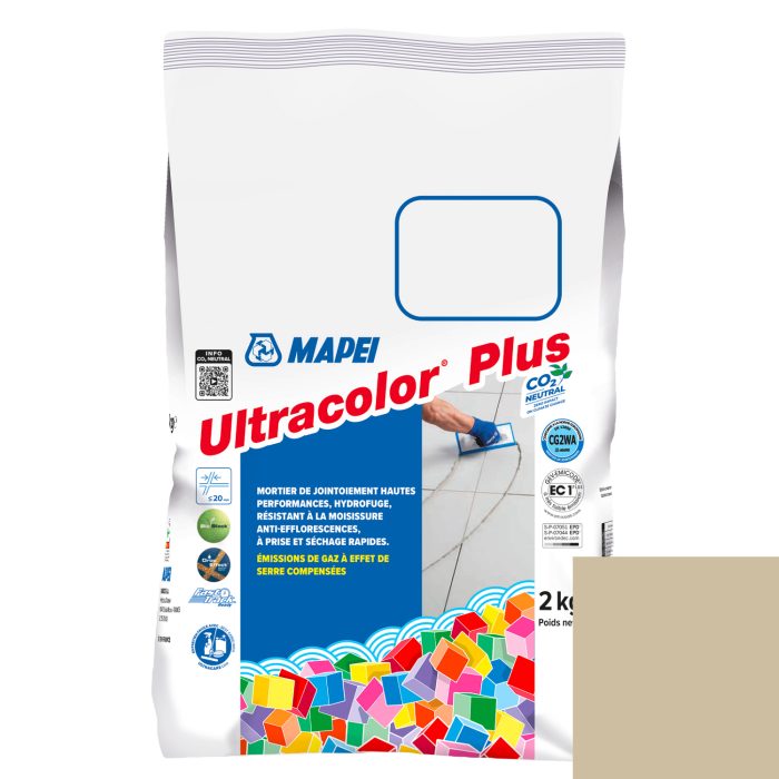 Mortier de jointoiement ULTRACOLOR PLUS 138 - AMANDE - pour joint jusqu'à 20mm (2kg)