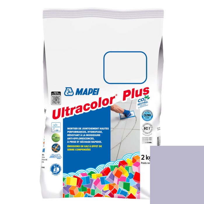 Mortier de jointoiement ULTRACOLOR PLUS 163 - LILAS CLAIR - pour joint jusqu'à 20mm (2kg)