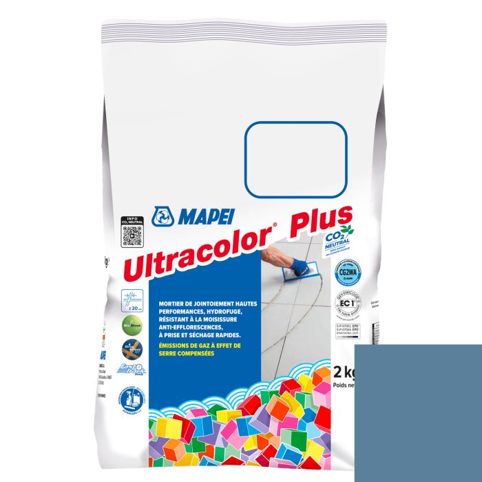 Mortier de jointoiement ULTRACOLOR PLUS 167 - Bleu AVIO - pour joint jusqu'à 20mm (2kg)