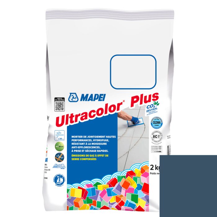 Mortier de jointoiement ULTRACOLOR PLUS 169 - Bleu ACIER - pour joint jusqu'à 20mm (2kg)