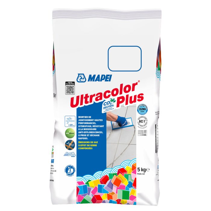 Mortier de jointoiement ULTRACOLOR PLUS 100 - BLANC - pour joint jusqu'à 20mm (5kg)