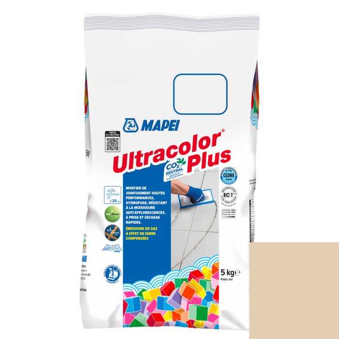 Mortier de jointoiement ULTRACOLOR PLUS 132 - BEIGE - pour joint jusqu'à 20mm (5kg)