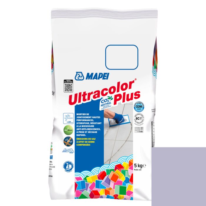 Mortier de jointoiement ULTRACOLOR PLUS 163 - LILAS CLAIR - pour joint jusqu'à 20mm (5kg)