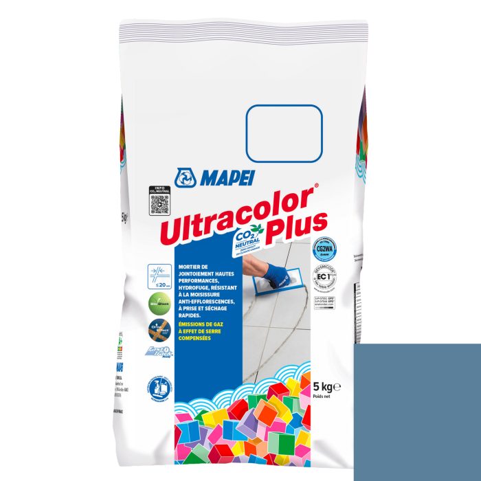 Mortier de jointoiement ULTRACOLOR PLUS 167 - Bleu AVIO - pour joint jusqu'à 20mm (5kg)