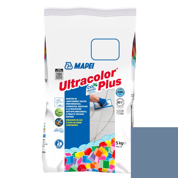 Mortier de jointoiement ULTRACOLOR PLUS 168 - Bleu CÉRULÉEN - pour joint jusqu'à 20mm (5kg)