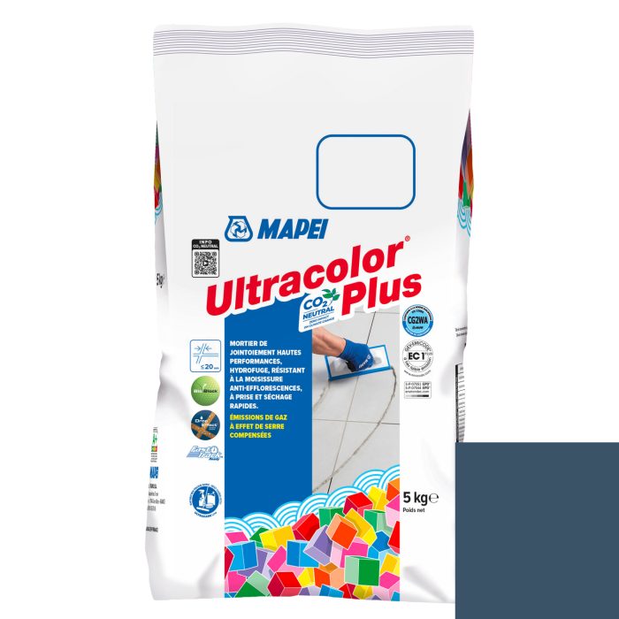 Mortier de jointoiement ULTRACOLOR PLUS 169 - Bleu ACIER - pour joint jusqu'à 20mm (5kg)