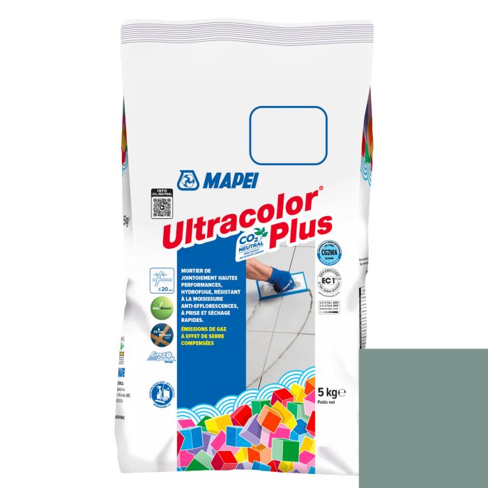 Mortier de jointoiement ULTRACOLOR PLUS 177 - SAUGE - pour joint jusqu'à 20mm (5kg)